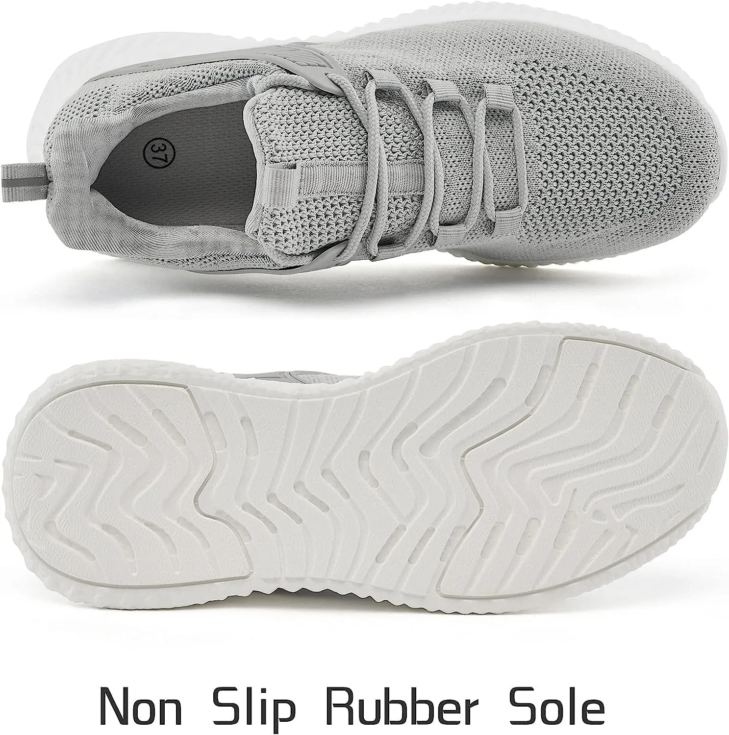 KPP Walking Shoes for Men Breathable Tennis Running Gym Sneakers Slip On Memory Foam Shoes