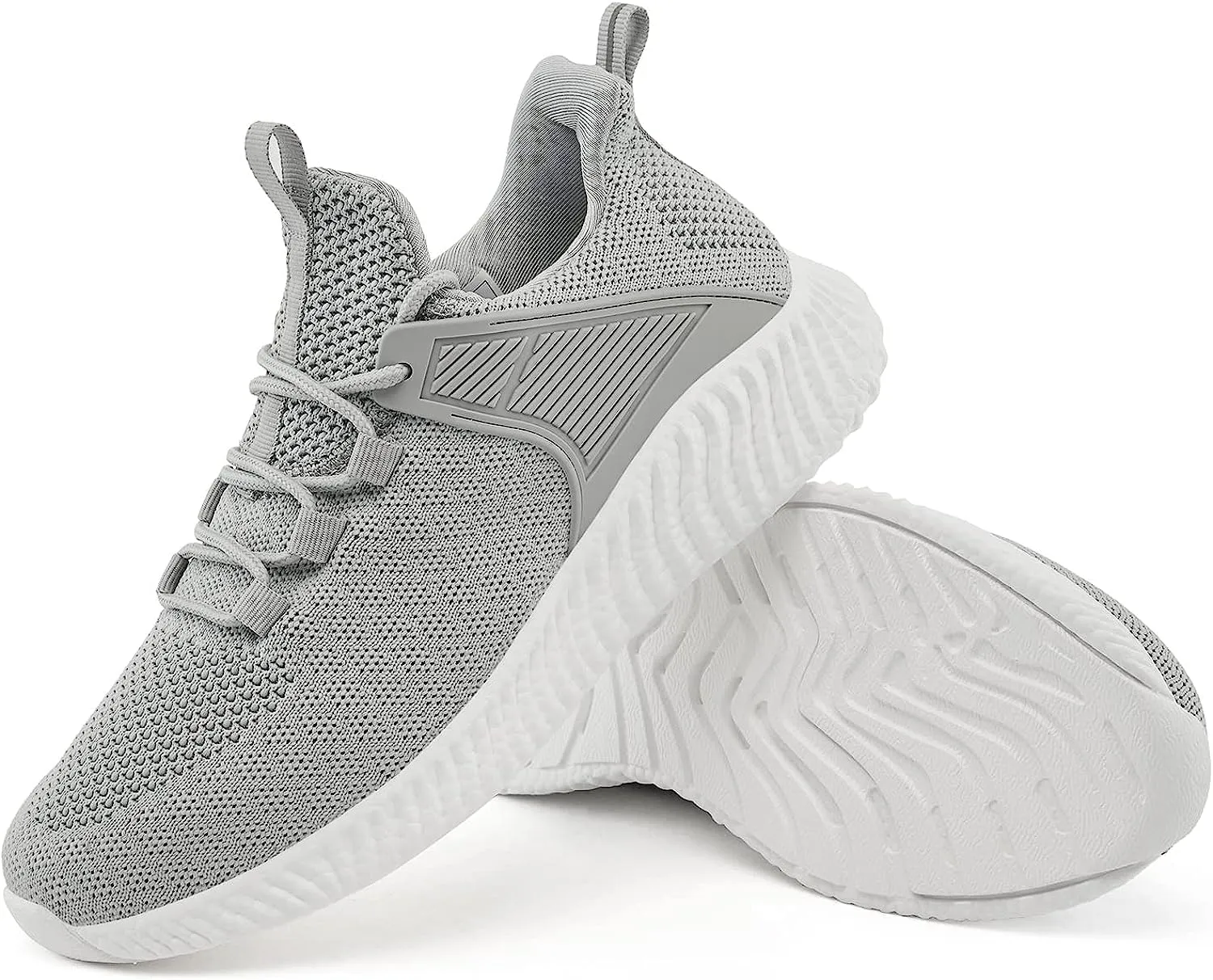 KPP Walking Shoes for Men Breathable Tennis Running Gym Sneakers Slip On Memory Foam Shoes