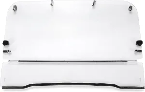 KUAFU 1/4" Thick Folding Windshield Compatible with 2009-2023 KAWASAKI MULE 4000 4010 TRANS Front Clear Flip Windscreen UTV