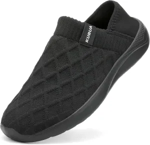 KUBUA Mens Womens Slippers Indoor Lightweight House Shoes Outdoor Breathable Slip on Loafers
