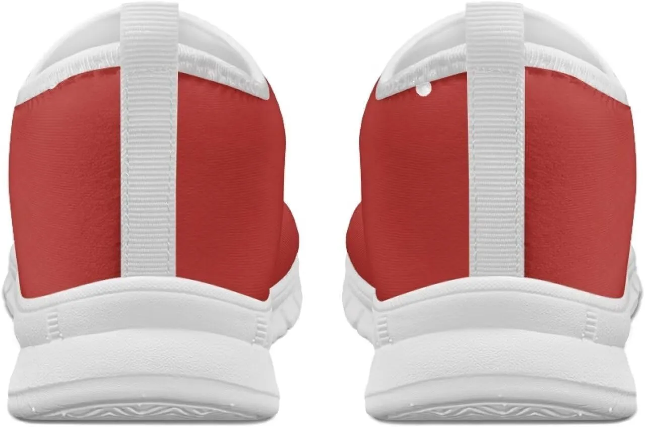 Ladies Slip on Work Casual Tennis Shoes Non-Slip Running Walking Sneakers Lightweight Comfortable Gym Shoes