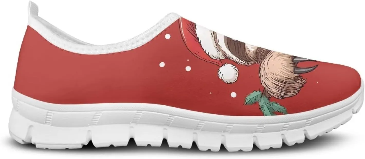 Ladies Slip on Work Casual Tennis Shoes Non-Slip Running Walking Sneakers Lightweight Comfortable Gym Shoes