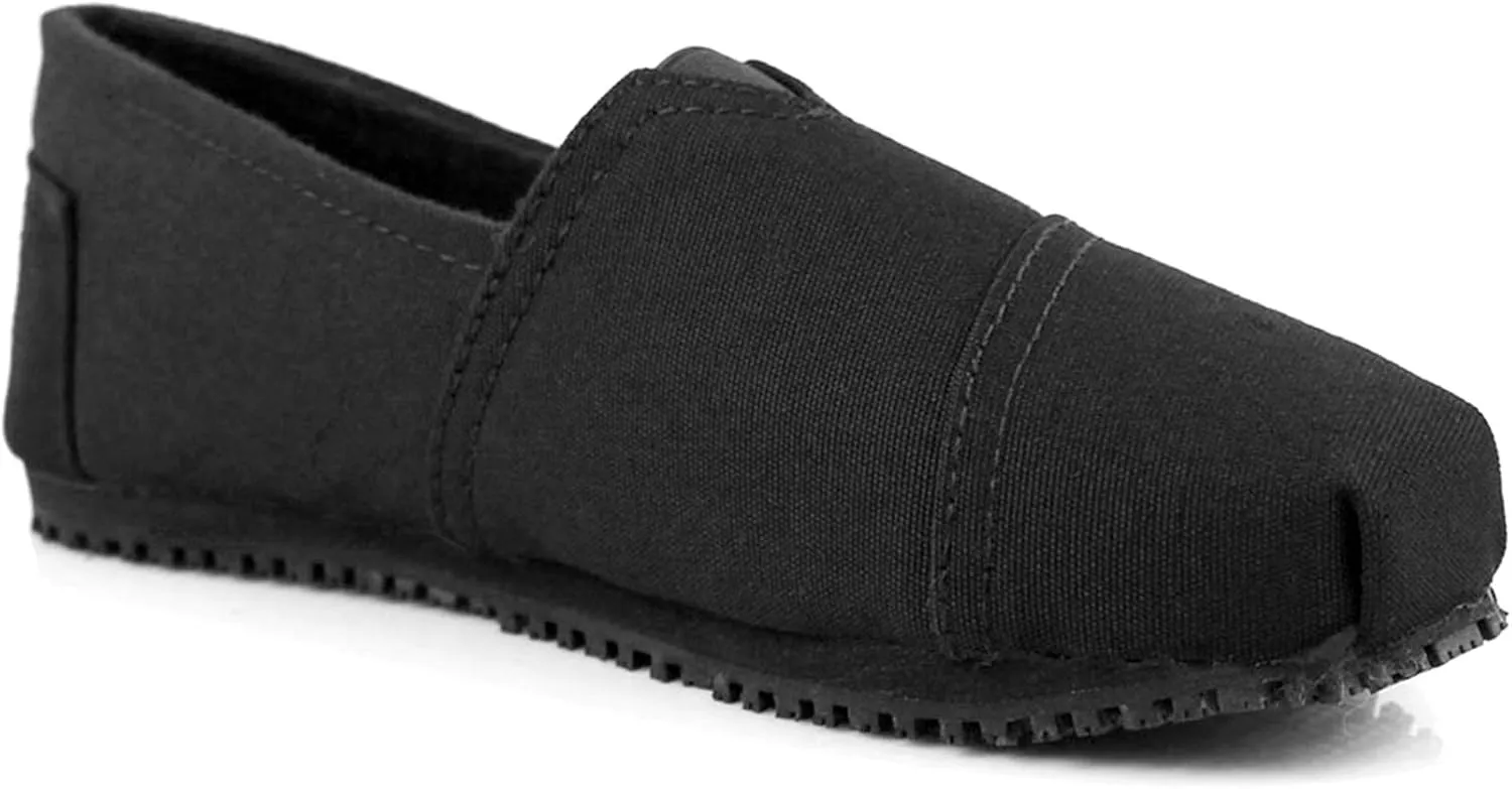 Laforst Dale 3312 Womens Sunbrella Slip Resistant Waitress Server Slip On Flat
