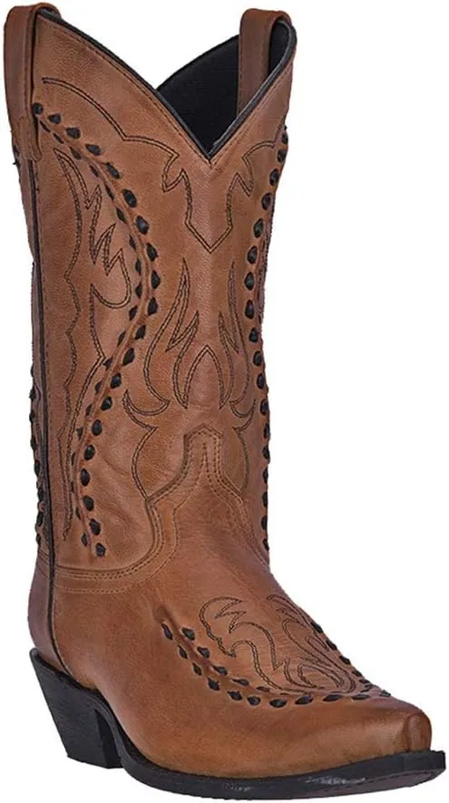 Laredo Mens Laramie Snip Toe Dress Boots Mid Calf - Black