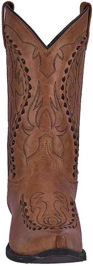Laredo Mens Laramie Snip Toe Dress Boots Mid Calf - Black