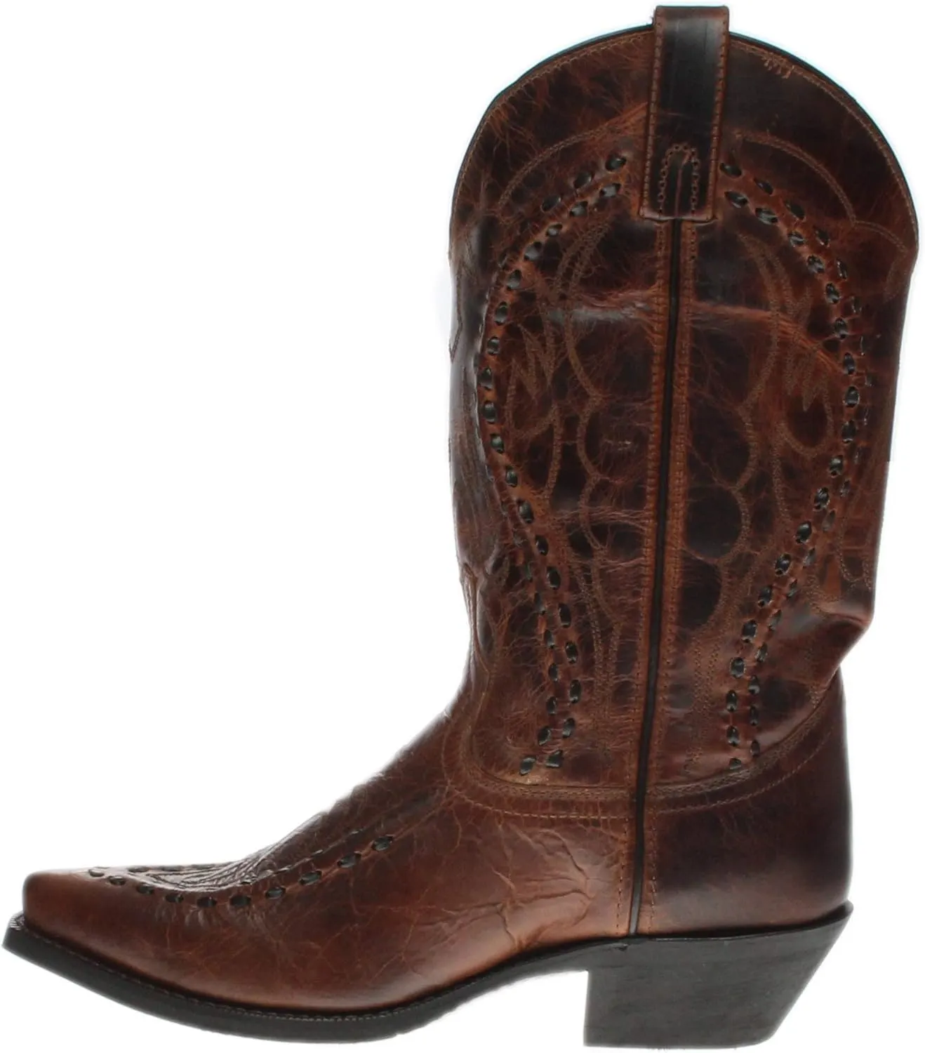 Laredo Mens Laramie Snip Toe Dress Boots Mid Calf - Black