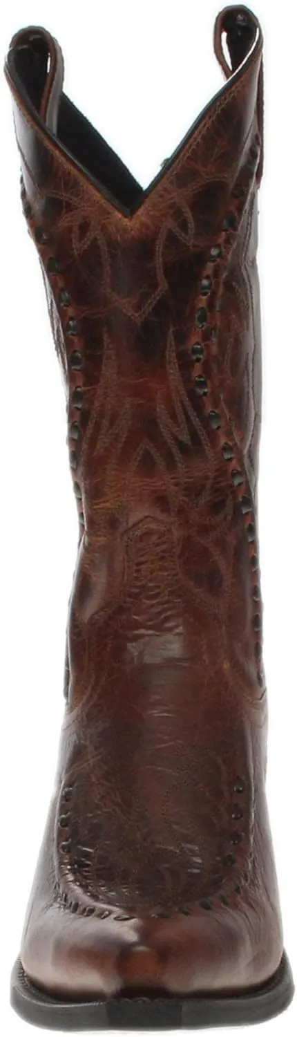 Laredo Mens Laramie Snip Toe Dress Boots Mid Calf - Black