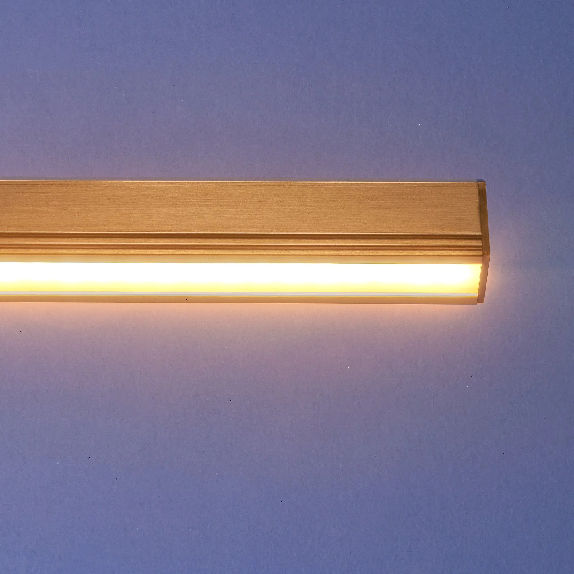 Larger Marcel rechargeable picture light in antique brass finish