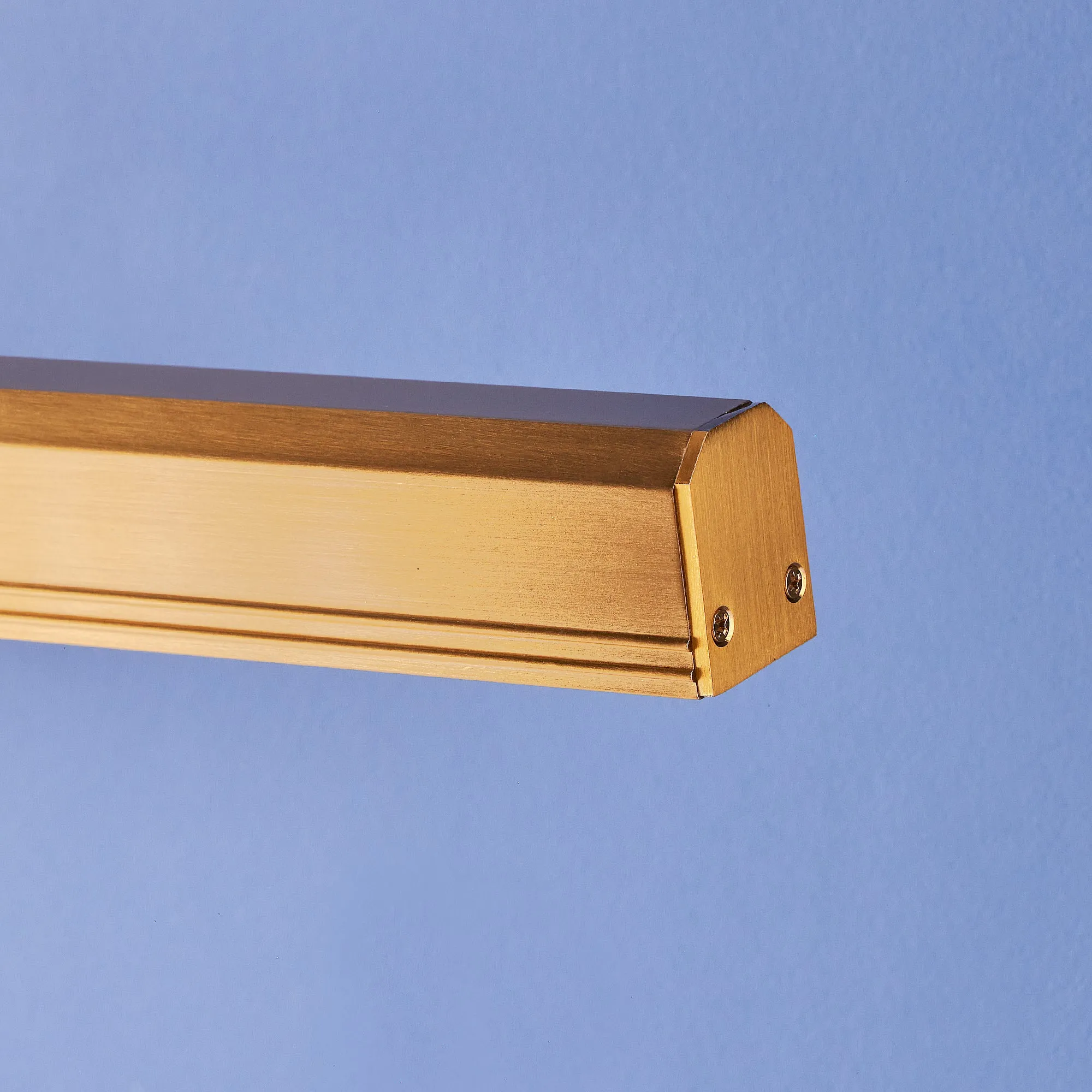 Larger Marcel rechargeable picture light in antique brass finish