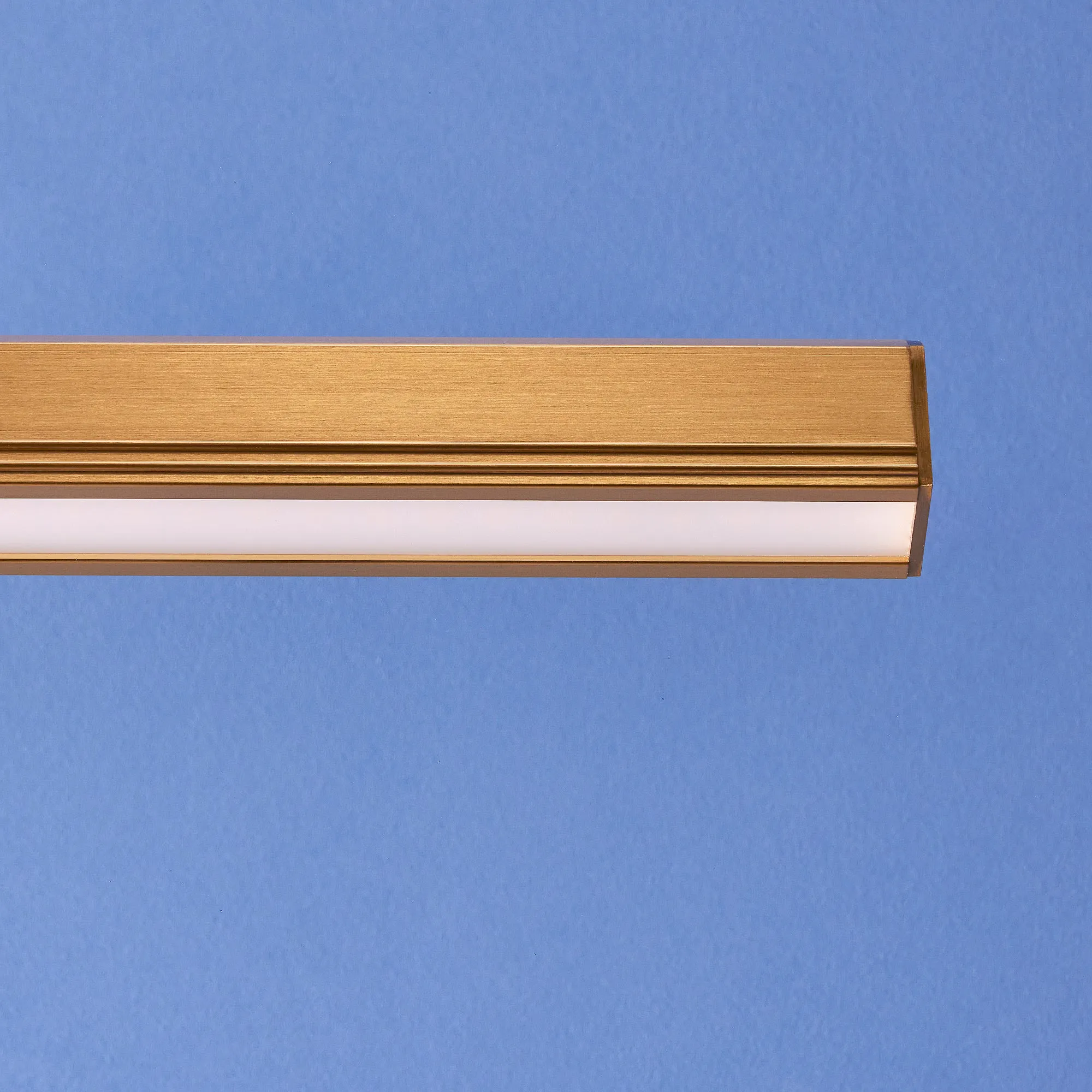 Larger Marcel rechargeable picture light in antique brass finish