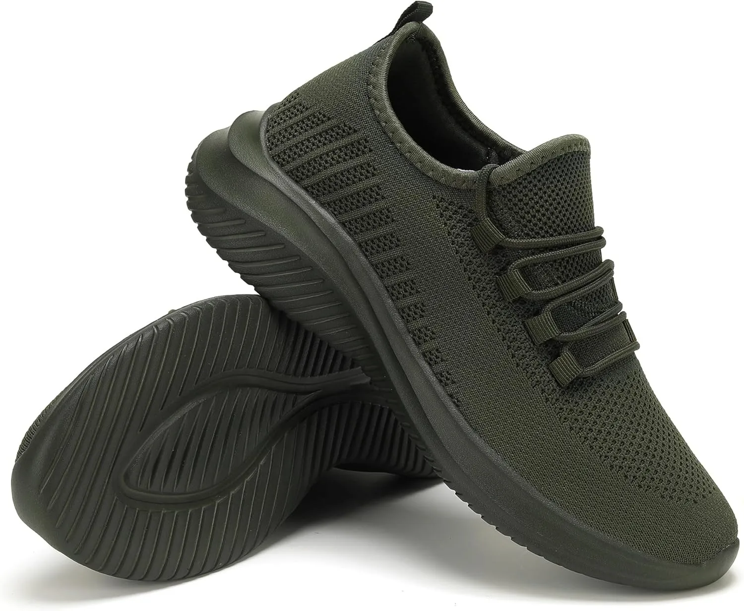 LCGJR Men's Walking Shoes Ultra Light Running Casual Sneakers Slip-on Workout Tennis Shoes for Male Mesh Breathable Comfort Outdoor Indoor