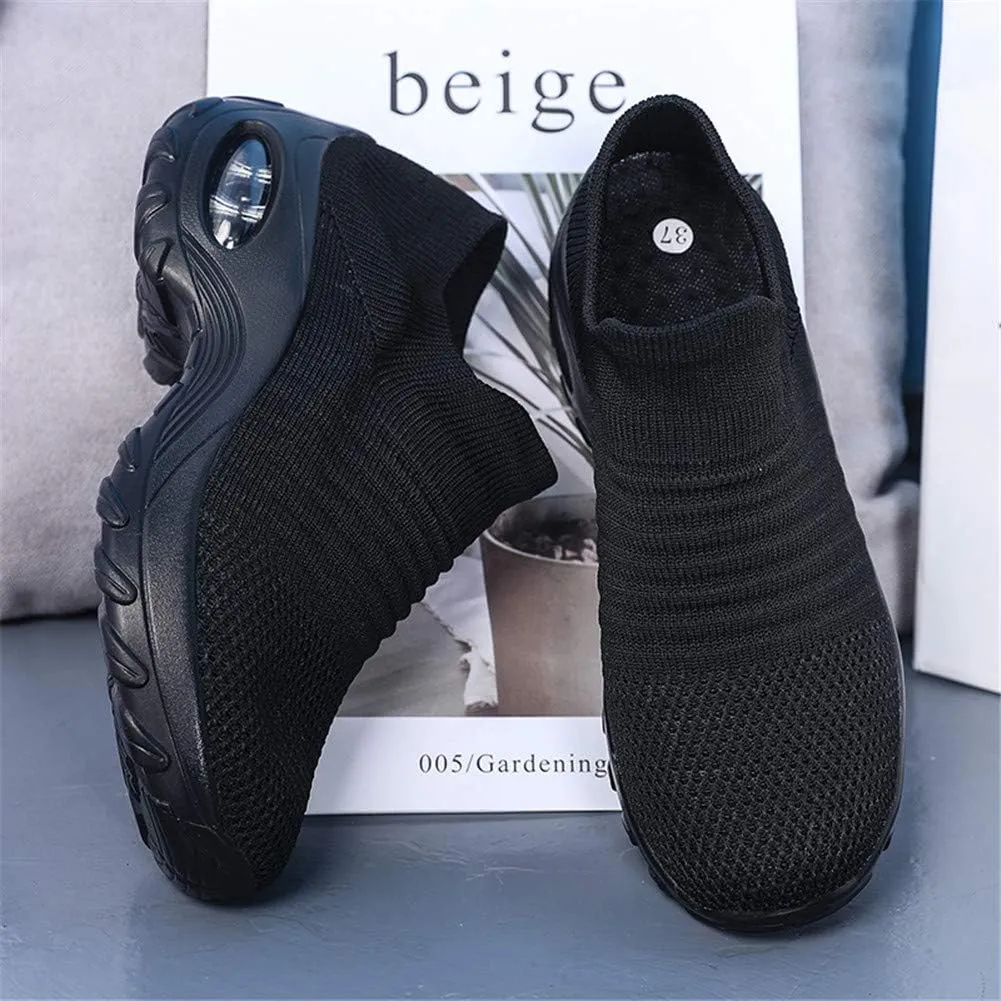 LEADER SHOW Women's Casual Walking Shoes Comfortable Loafers Slip-On Nursing Shoes Fashion Platform Sneakers