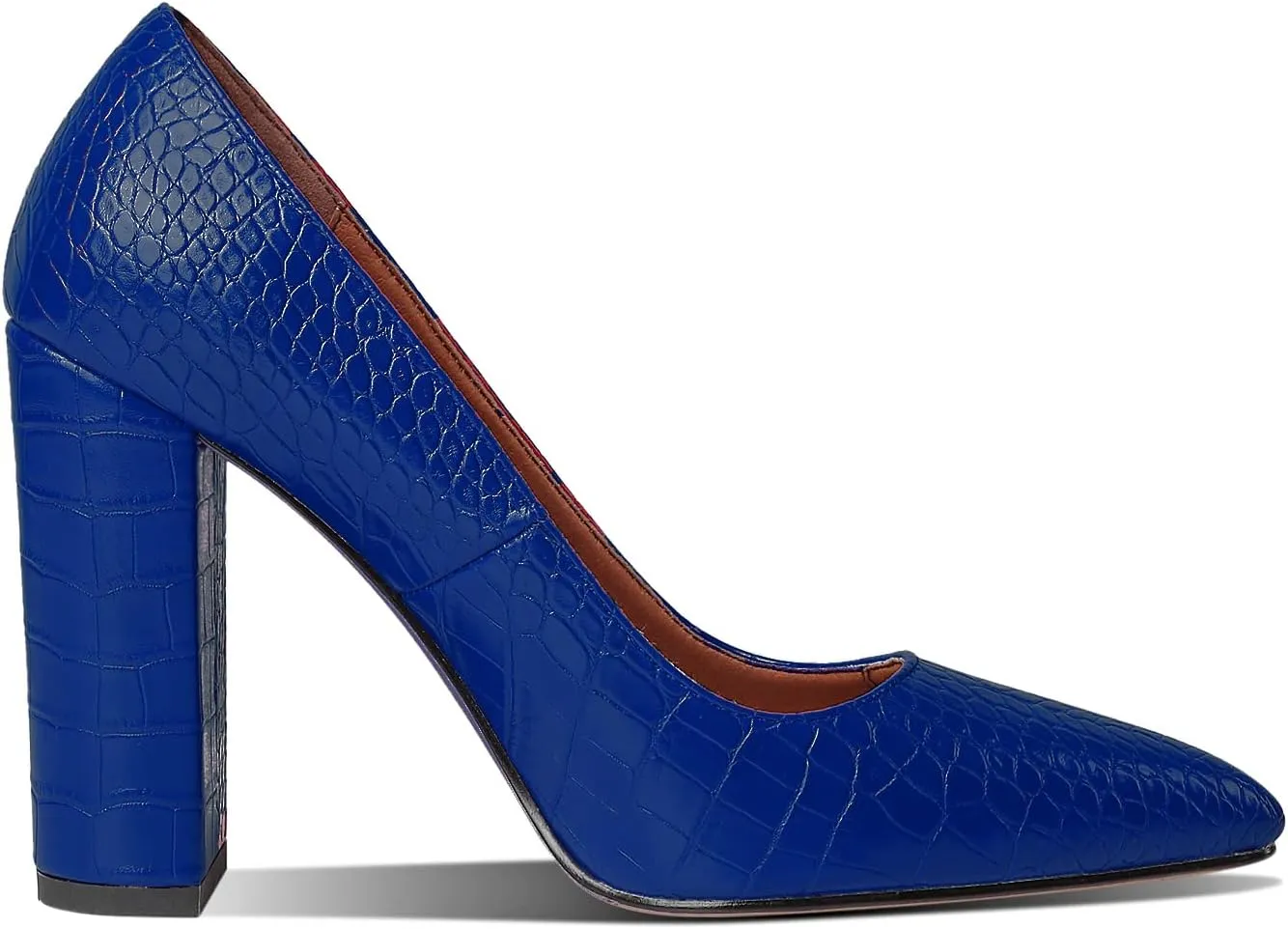 LEHOOR Women Chunky High Heel Pumps Pointed Toe Animal Print Suede Closed Toe Sandals 4 Inch Block Heel Slip On Dress Pumps Shoes Sexy Chic Office Ladies Evening Party 4-11 M US