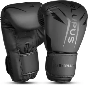 Liberlupus Boxing Gloves for Men & Women, Boxing Training Gloves, Kickboxing Gloves, Sparring Punching Gloves, Heavy Bag Workout Gloves for Boxing, Kickboxing, Muay Thai, MMA