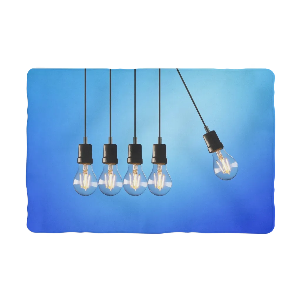 Light Bulbs Sublimation Pet Blanket