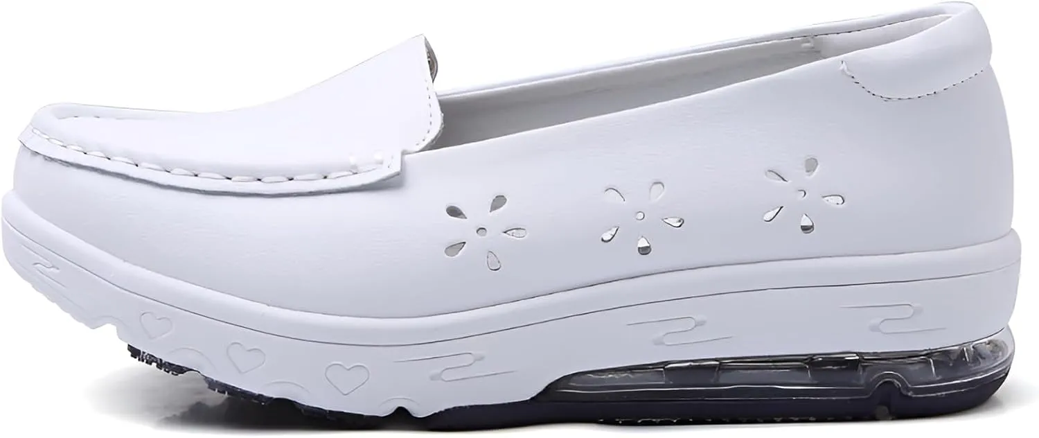 lilaBelle]【Air Cushion Nurse Shoes Breathable Care Work Shoes with Shock-Absorbing EVA Sole | Anti-Slip e Medical Trainers for Women, Soft Cushioned Nursing Footwear for Hospital & Daily Us