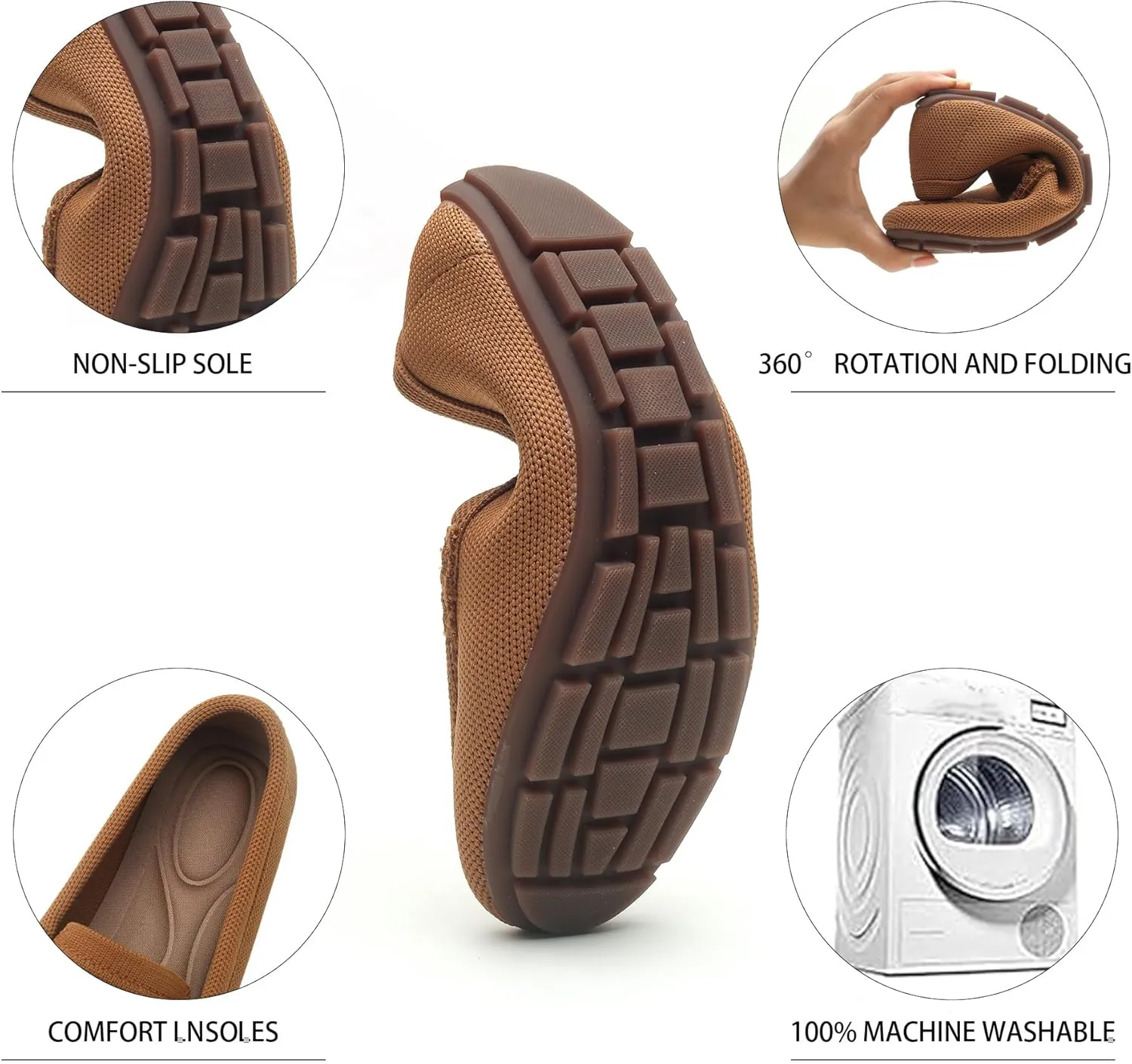 Loafers for Women Comfortable Breathable ShoeCasual Slip On Womens Driving Flats Shoes