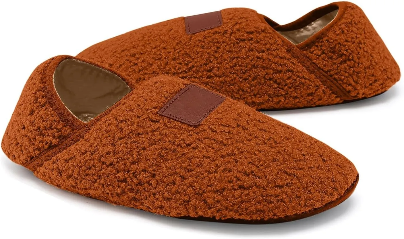 Loafers for Women Indoor Cotton Bag Heels Socks Shoes Soft Soled Home Warm Furry Shoes Yoga Dancing Slip On