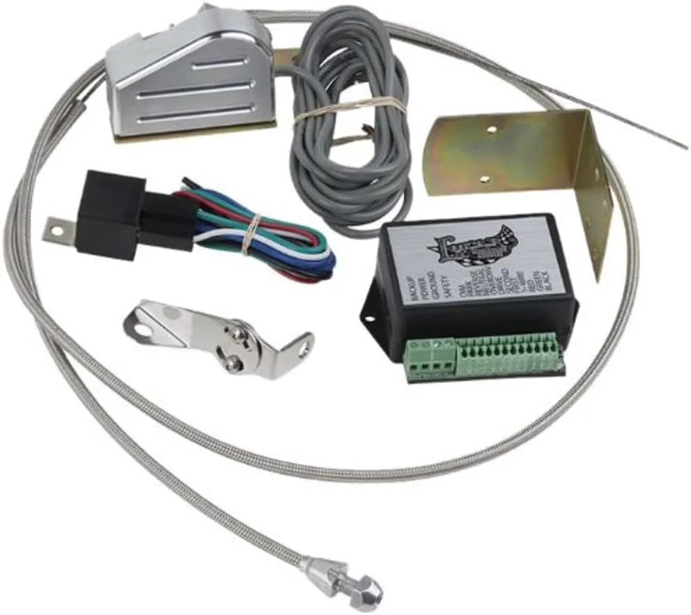 Lokar CINB-1754 Vertical Round Cable Operated LED Boot Indicator with Boot Kit for C4/C6 Transmission