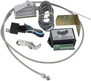 Lokar CINB-1754 Vertical Round Cable Operated LED Boot Indicator with Boot Kit for C4/C6 Transmission