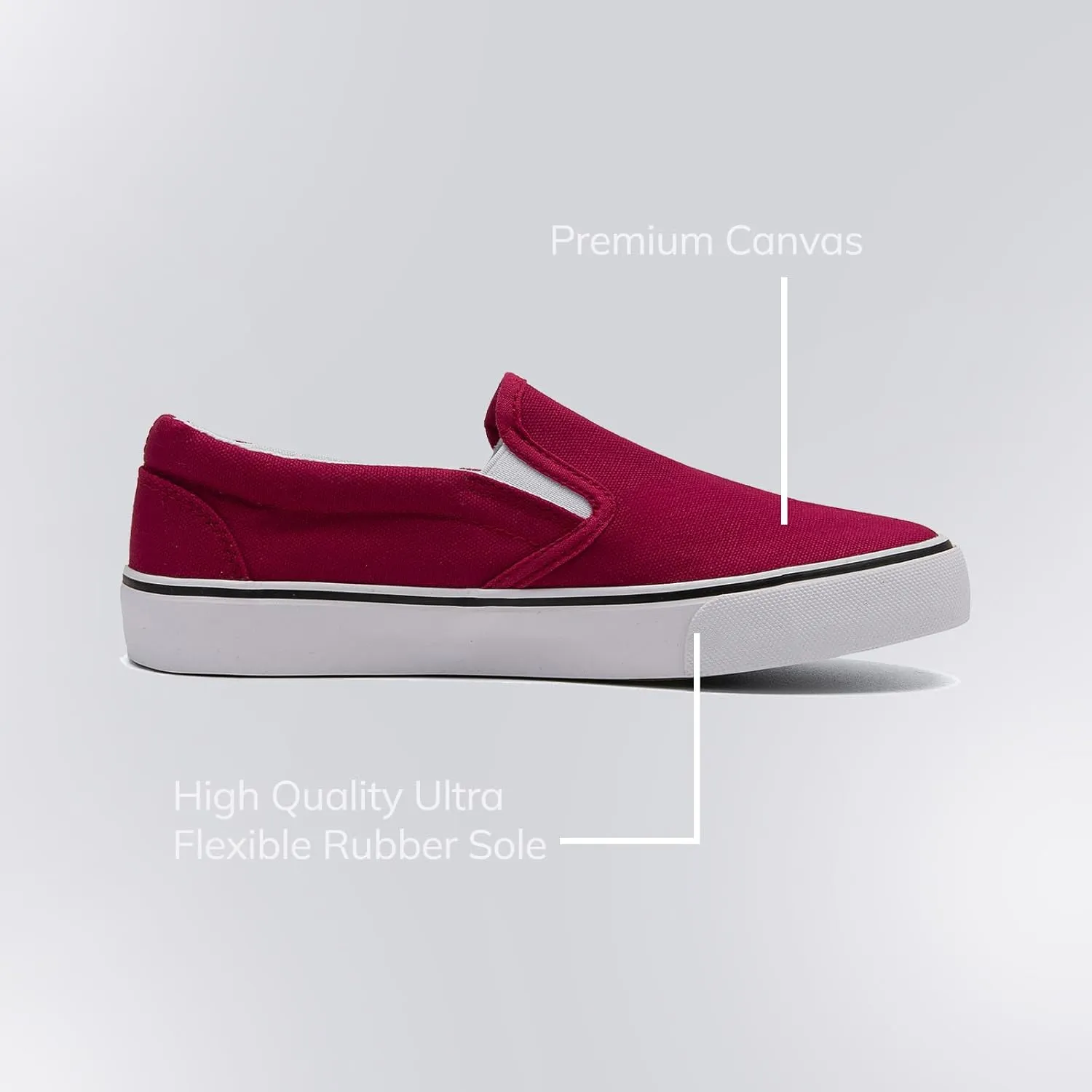 Low-Top Slip Ons Women's Fashion Sneakers Casual Canvas Sneakers for Women Comfortable Flats Breathable Padded Insole Slip on Sneakers Women Low Slip on Shoes