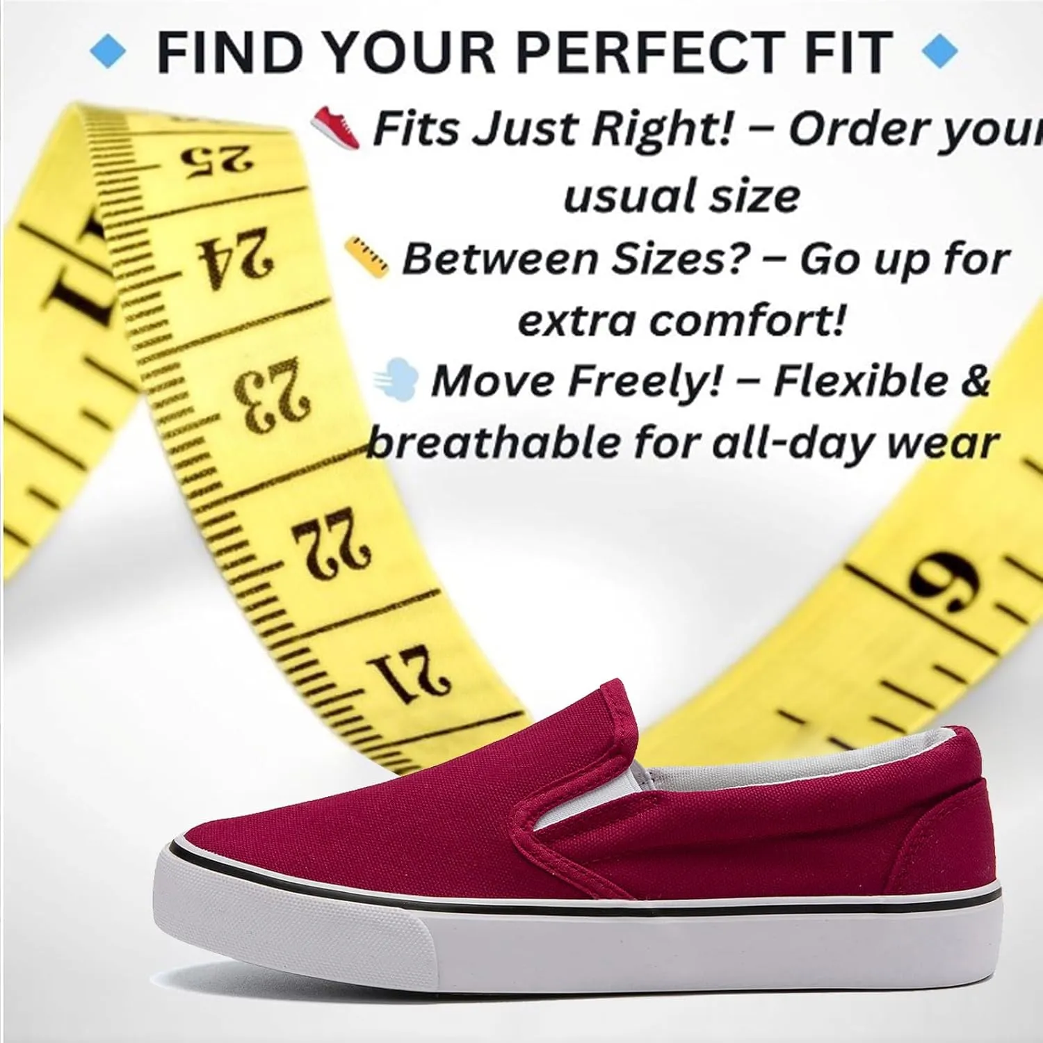 Low-Top Slip Ons Women's Fashion Sneakers Casual Canvas Sneakers for Women Comfortable Flats Breathable Padded Insole Slip on Sneakers Women Low Slip on Shoes