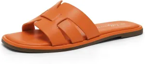 Luffymomo Womens Slip on Flat Sandals Comfortable Summer Casual Slides Sandals