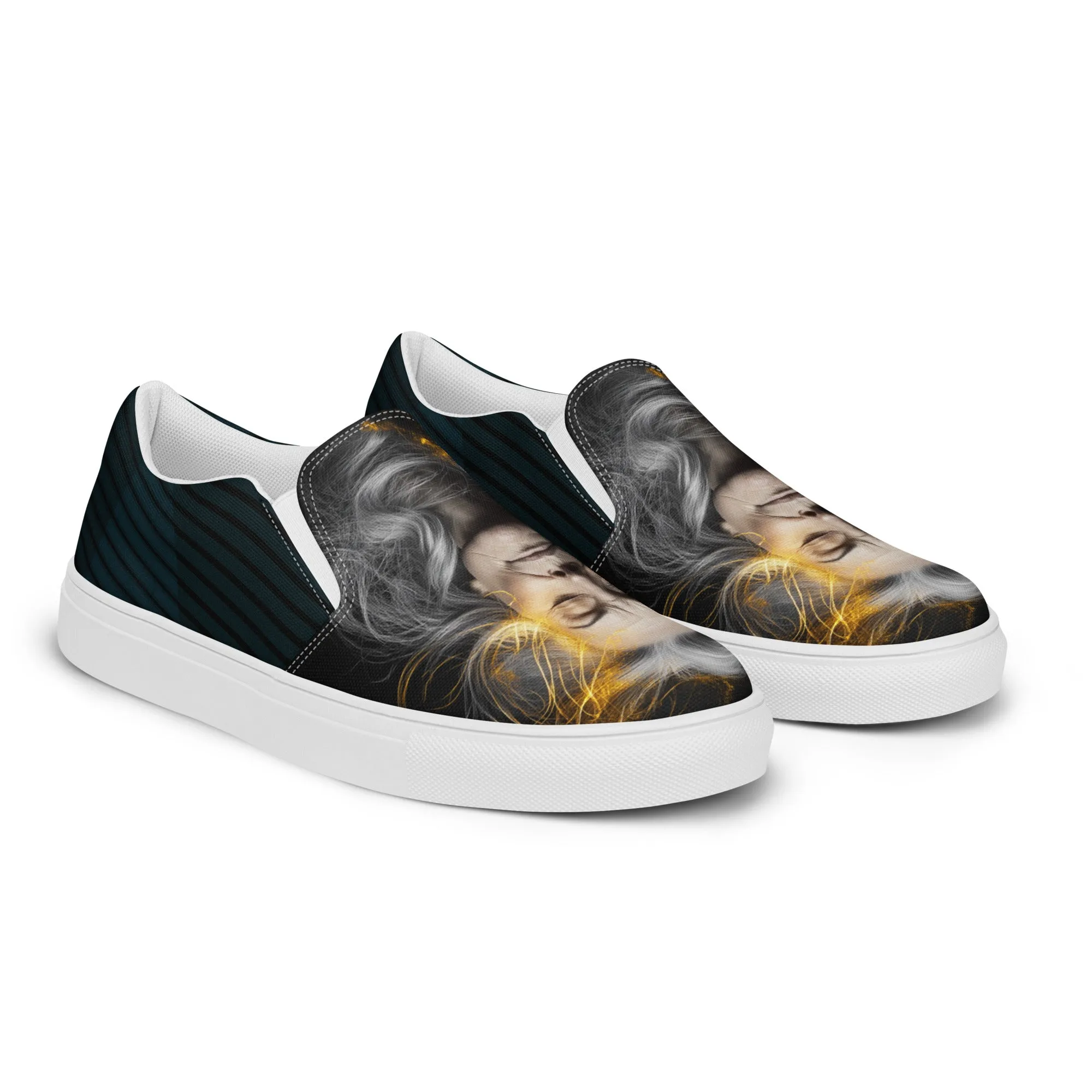 Majestic Aura Women’s slip-on canvas shoes