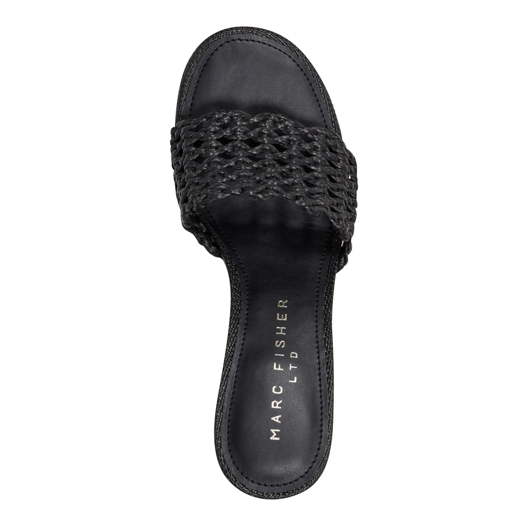 Marc Fisher LTD JAZMINE BLACK/FT RAFFIA BRAID WOVEN
