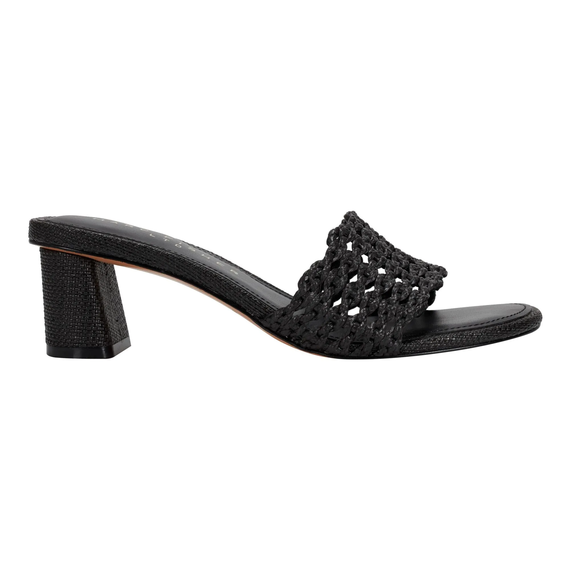 Marc Fisher LTD JAZMINE BLACK/FT RAFFIA BRAID WOVEN