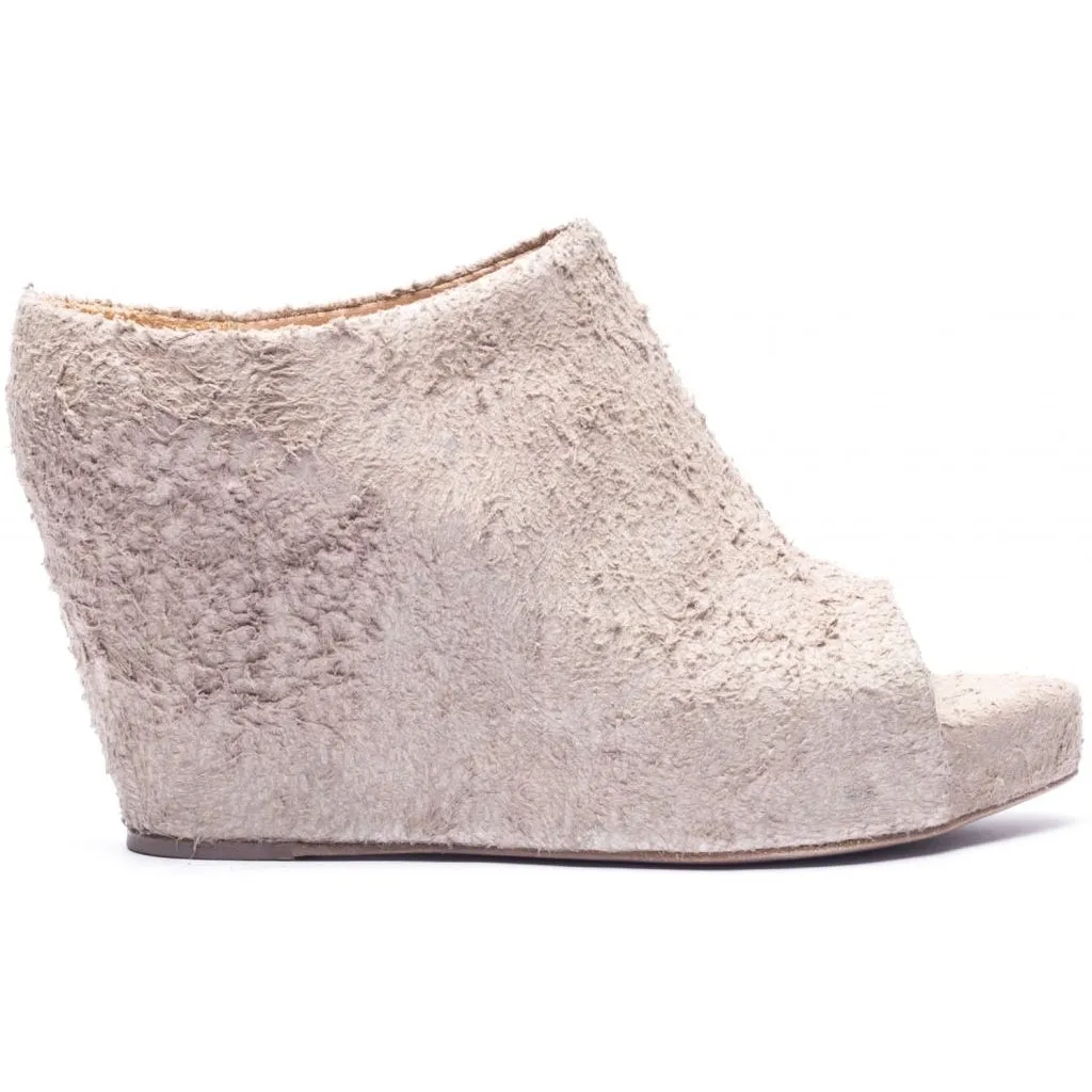 MAXIME long haired suede BONE