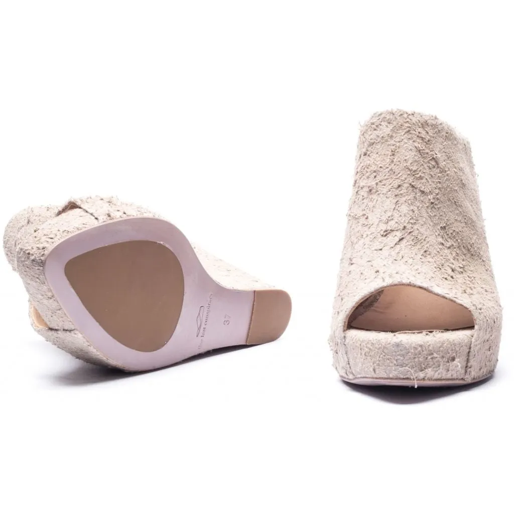 MAXIME long haired suede BONE