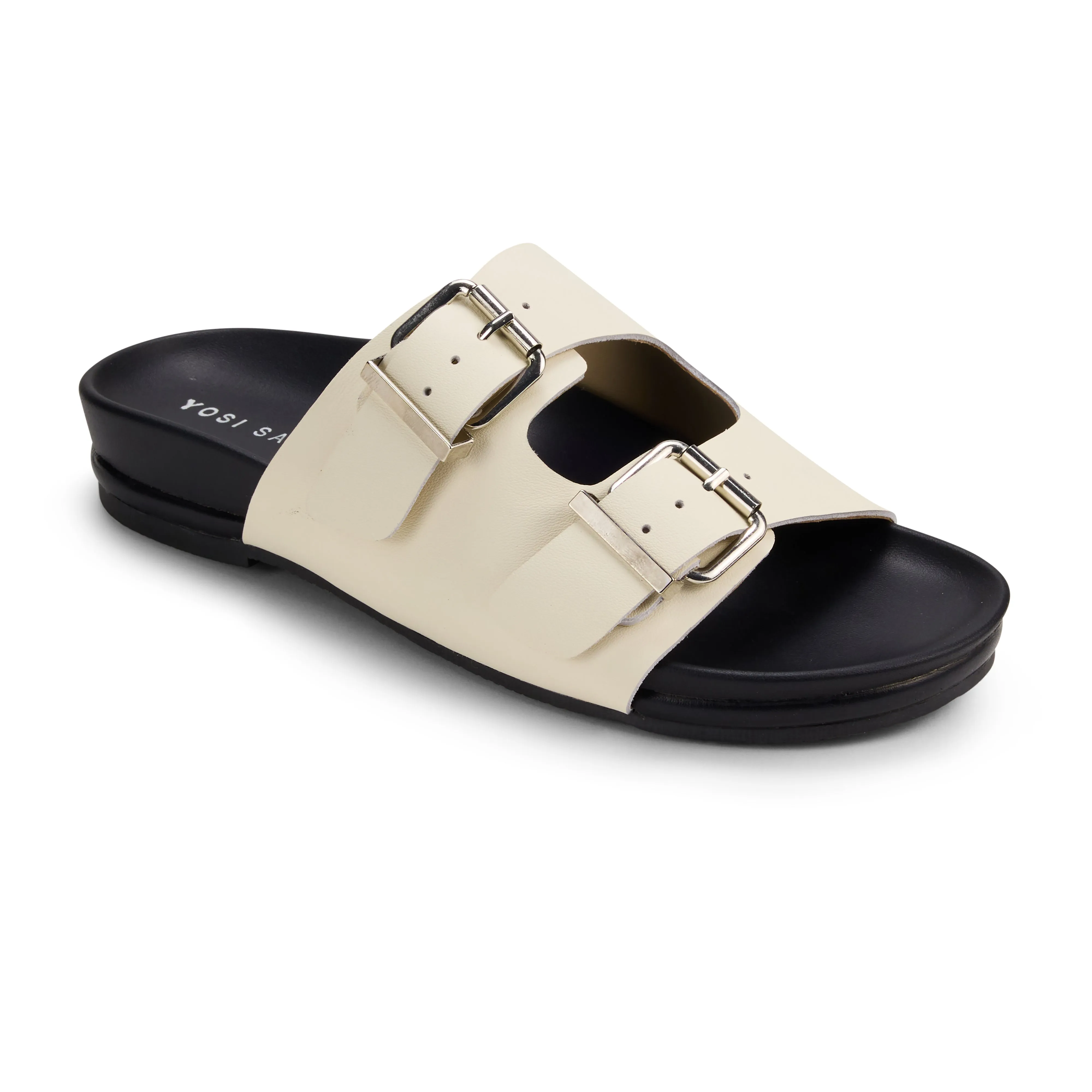 Maya Footbed Sandal in Bone Leather