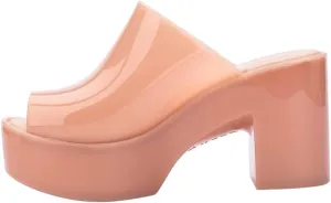 Melissa Mule Heel Collection - Fashion Sandal for Women - Iridescent Comfortable Mule Style - High-Shine Upper with Bubblegum Scent - Chic and Sophisticated