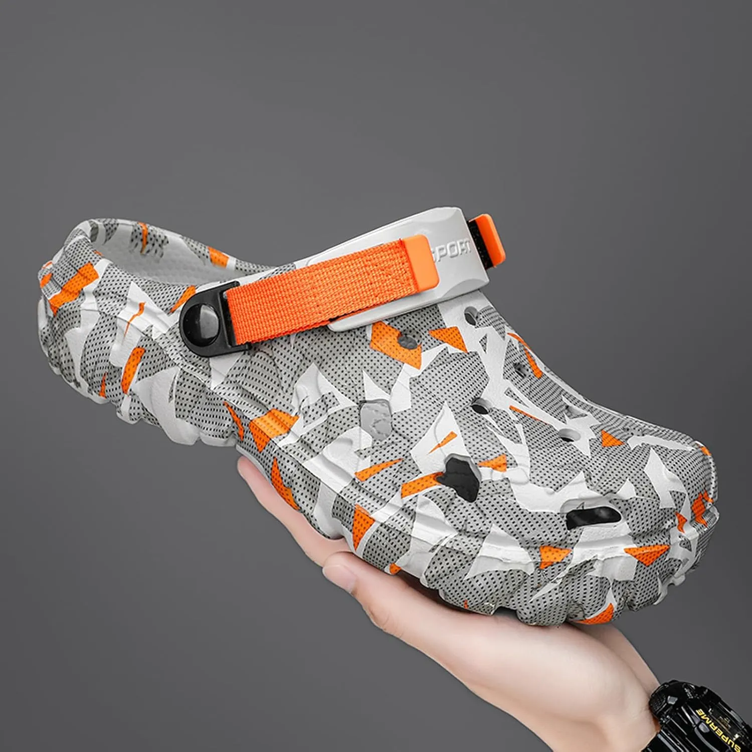 Men Slip On Garden Clogs Shoes: Summer Beach Sandals - Non Slip Outdoor Classic Slippers