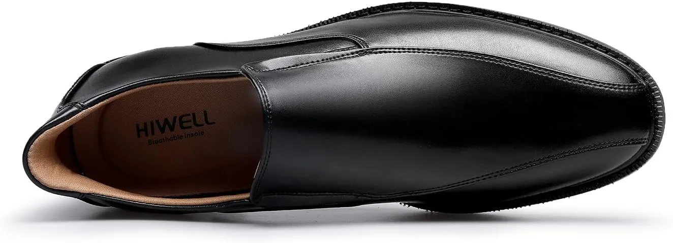 Men's Breathable Leather Casual Shoes, Slip-On Design Loafers
