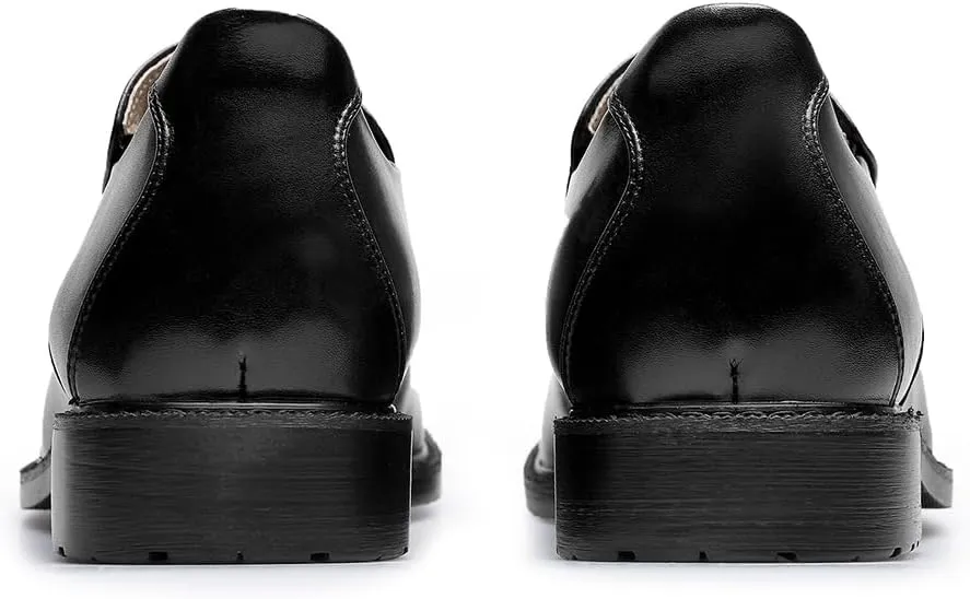 Men's Breathable Leather Casual Shoes, Slip-On Design Loafers