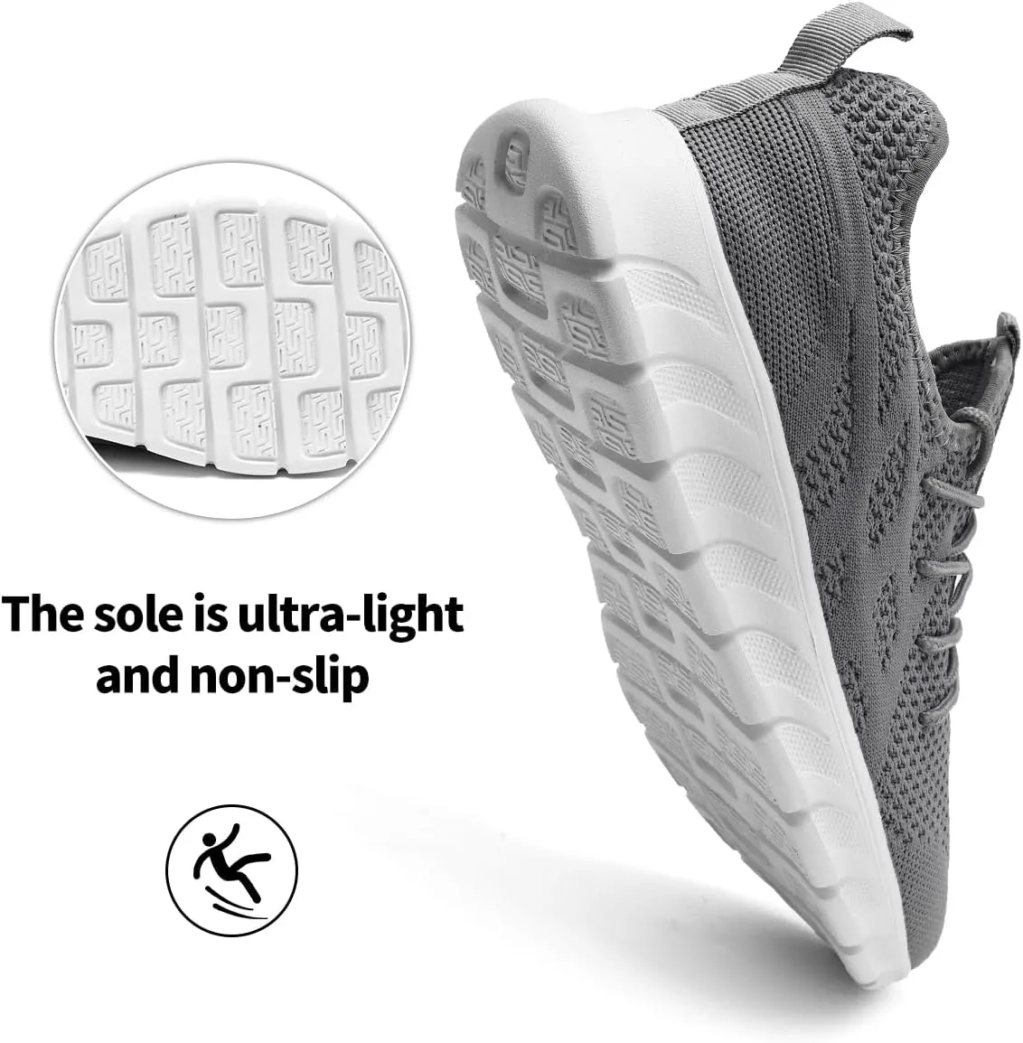 Men's Breathable Running Shoes Comfortable Walking Sneakers for Gym Sports Fitness Casual Fashion Workout Shoes Non-Slip Lightweight