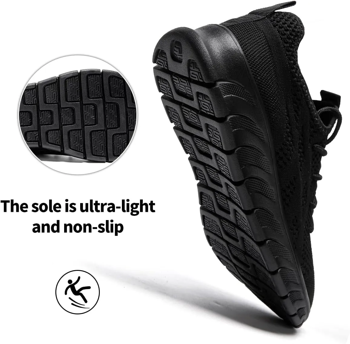Men's Breathable Running Shoes Comfortable Walking Sneakers for Gym Sports Fitness Casual Fashion Workout Shoes Non-Slip Lightweight