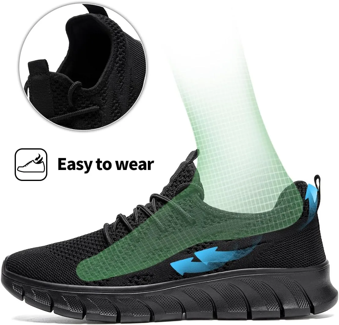 Men's Breathable Running Shoes Comfortable Walking Sneakers for Gym Sports Fitness Casual Fashion Workout Shoes Non-Slip Lightweight