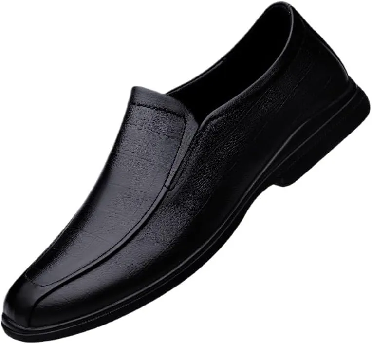 Men's Breathable Slip-On Oxford Shoes, Designer Casual Office Driving Shoes, Cowhide Crocodile Print