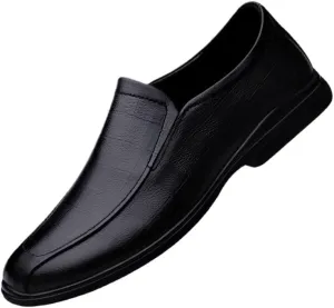 Men's Breathable Slip-On Oxford Shoes, Designer Casual Office Driving Shoes, Cowhide Crocodile Print