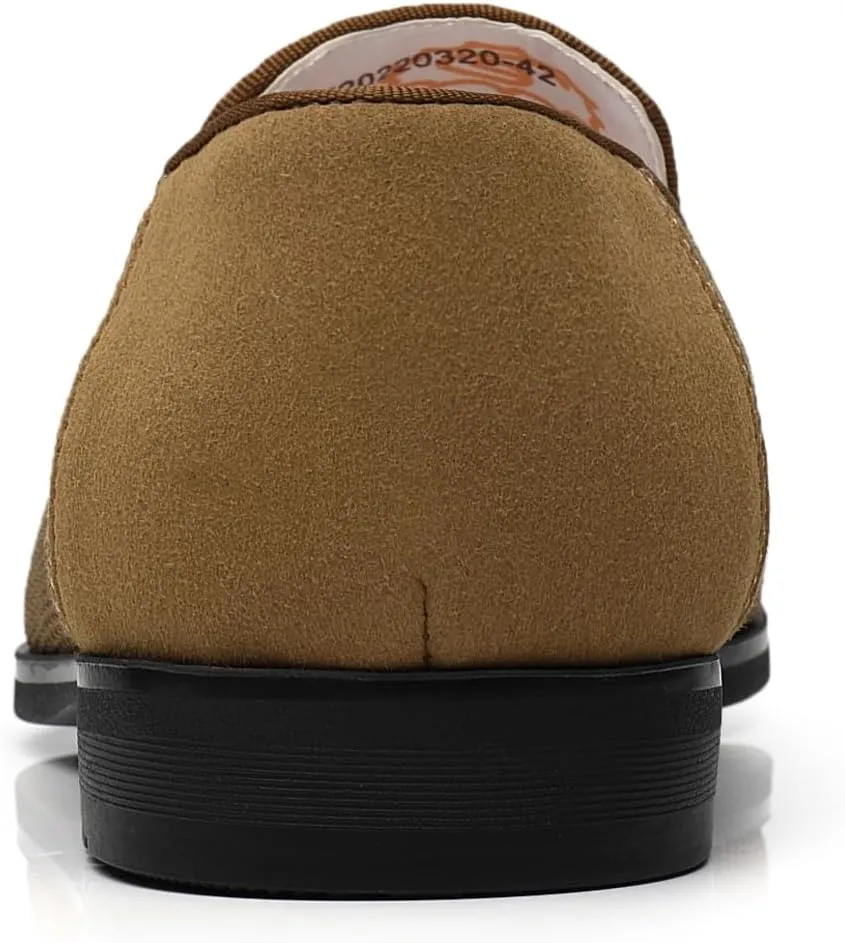 Men's Casual Loafers Slip-on Walking Dress Comfortable Fashion Shoes