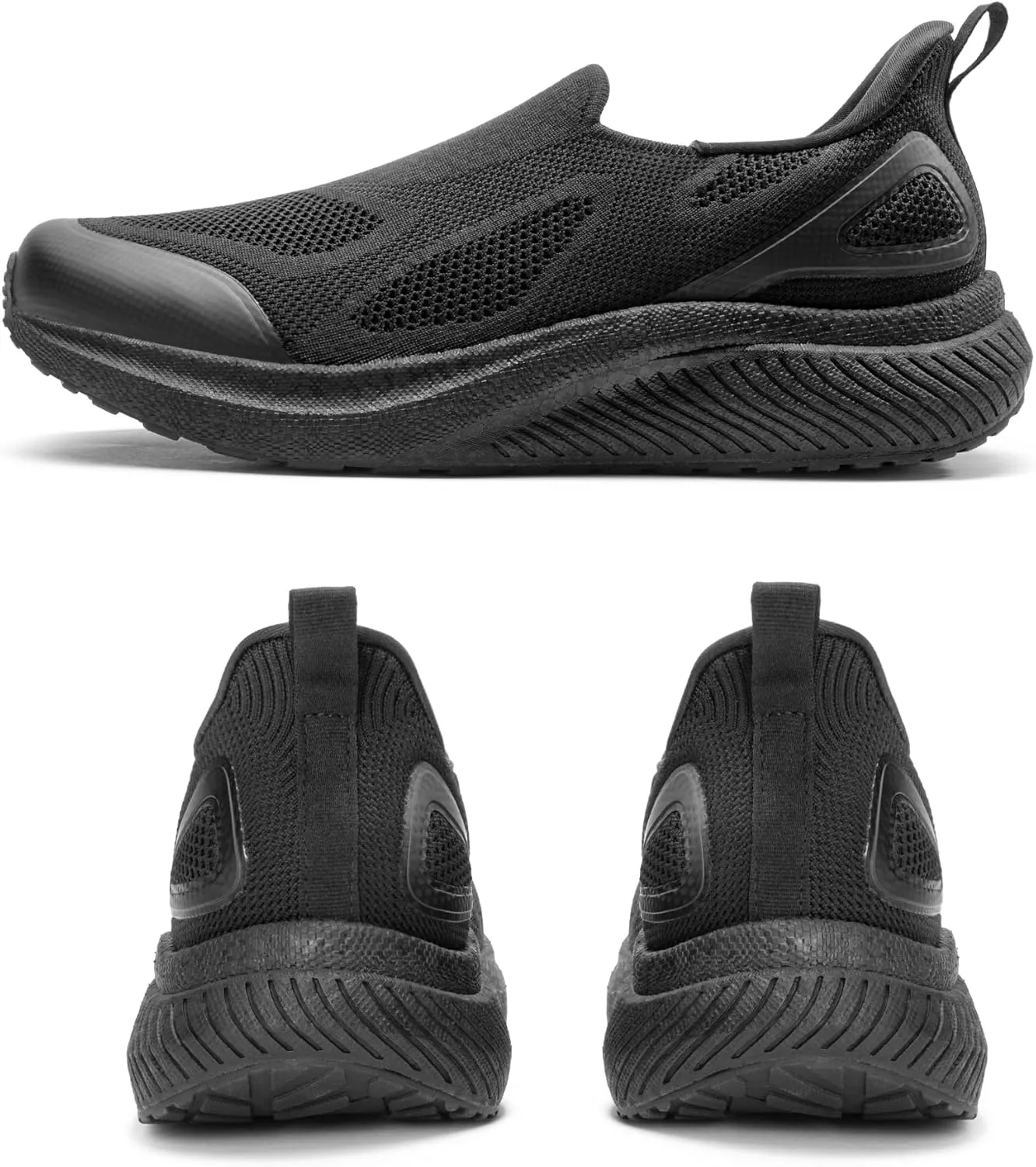 Men's Hands-Free Slip On Walking Shoes Laceless Comfortable Tennis Sneakers
