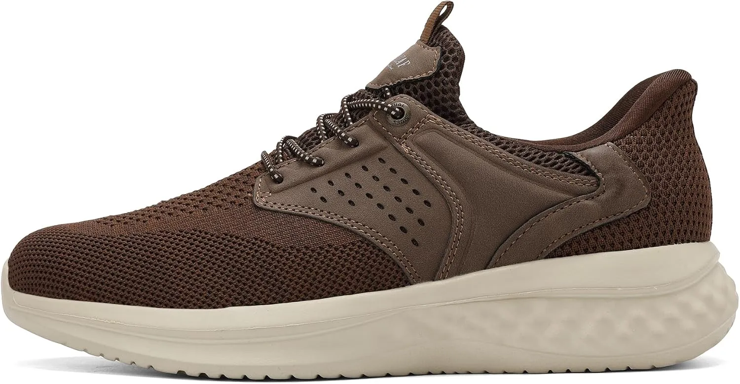 Mens Hands Free Walking Shoes Breathable Slip on Fashion Sneakers Daily Wear Casual Shoes