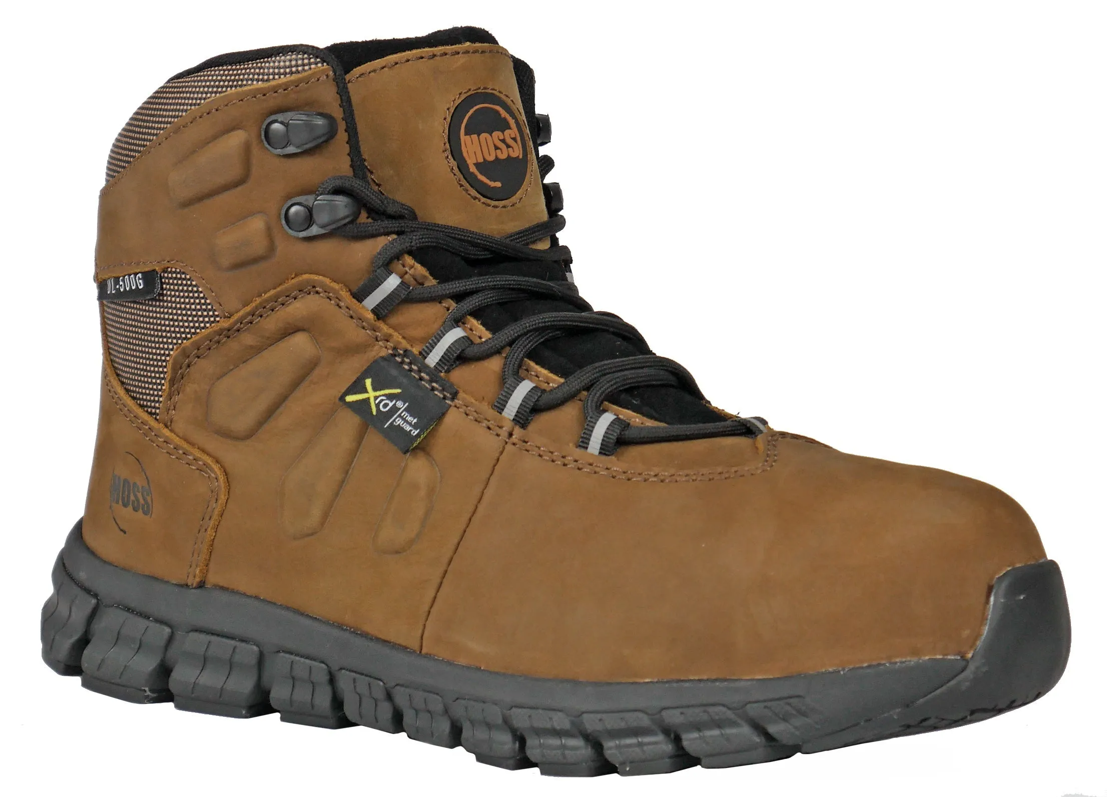 Men's Hoss Tikaboo Brown, SD, SR, Mid Hiker, Met Guard Composite Toe Boot
