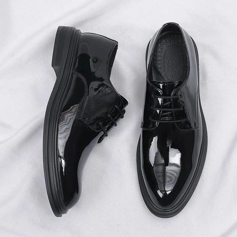 Mens Loafers Business Pointed Toe All-Day Comfort Office Working Leather Derby Shoes