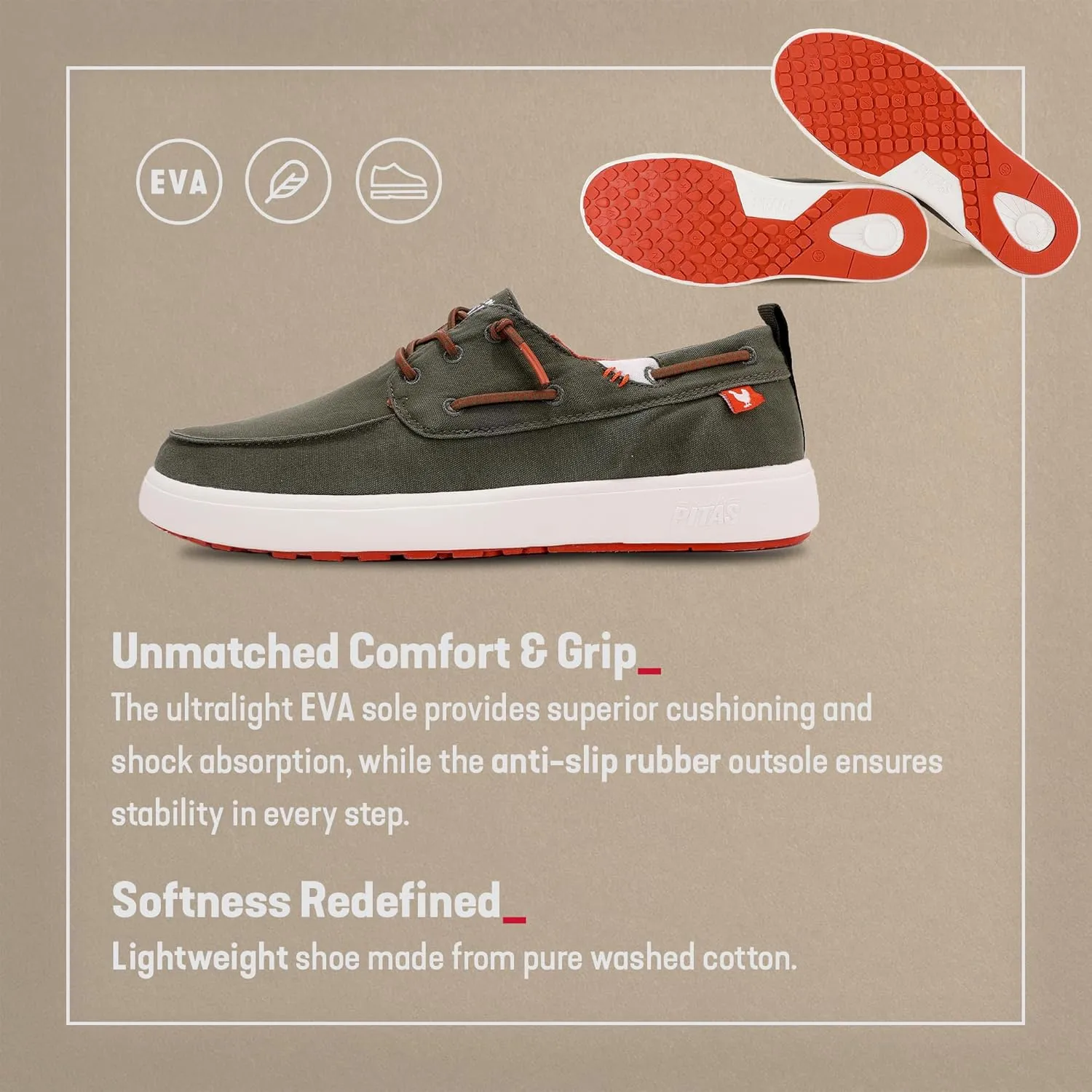 Men’s Maui Boat Shoes | Casual Slip-On Loafers for Men | Ultralight & Breathable Slip On Shoes | Multicolors
