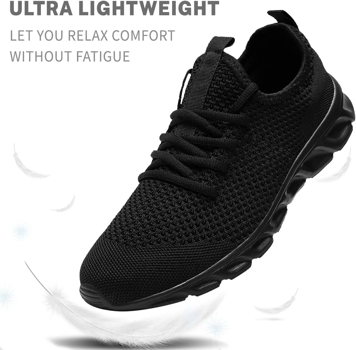 Men's Running Shoes Slip On Walking Comfortable Tennis Breathable Non Slip Athletic Gym Workout Cross Training Fashion Sneakers