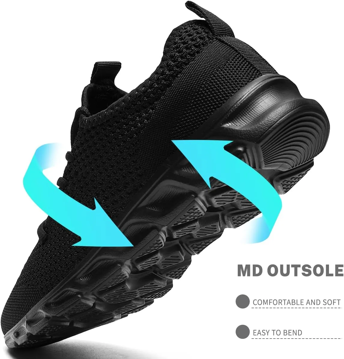 Men's Running Shoes Slip On Walking Comfortable Tennis Breathable Non Slip Athletic Gym Workout Cross Training Fashion Sneakers